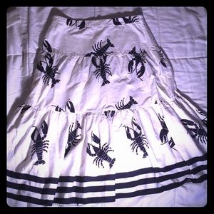 J crew size 2 lobster skirt